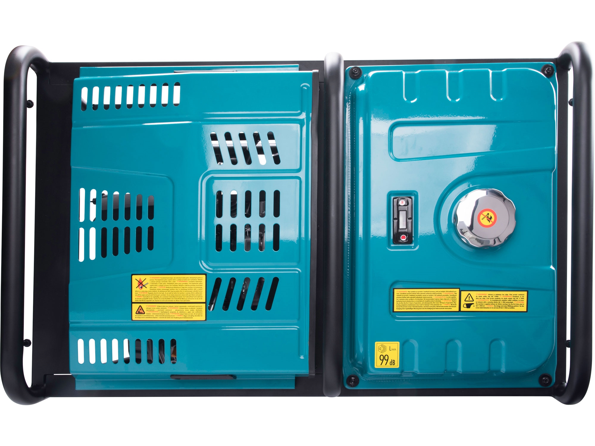 elektrocentrála benzínová 23,5HP/12kW/15kVA (400V), 12kW (230V), podvozek - Obrázek 6