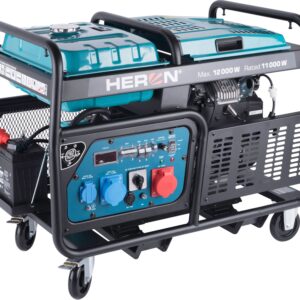 elektrocentrála benzínová 23,5HP/12kW/15kVA (400V), 12kW (230V), podvozek
