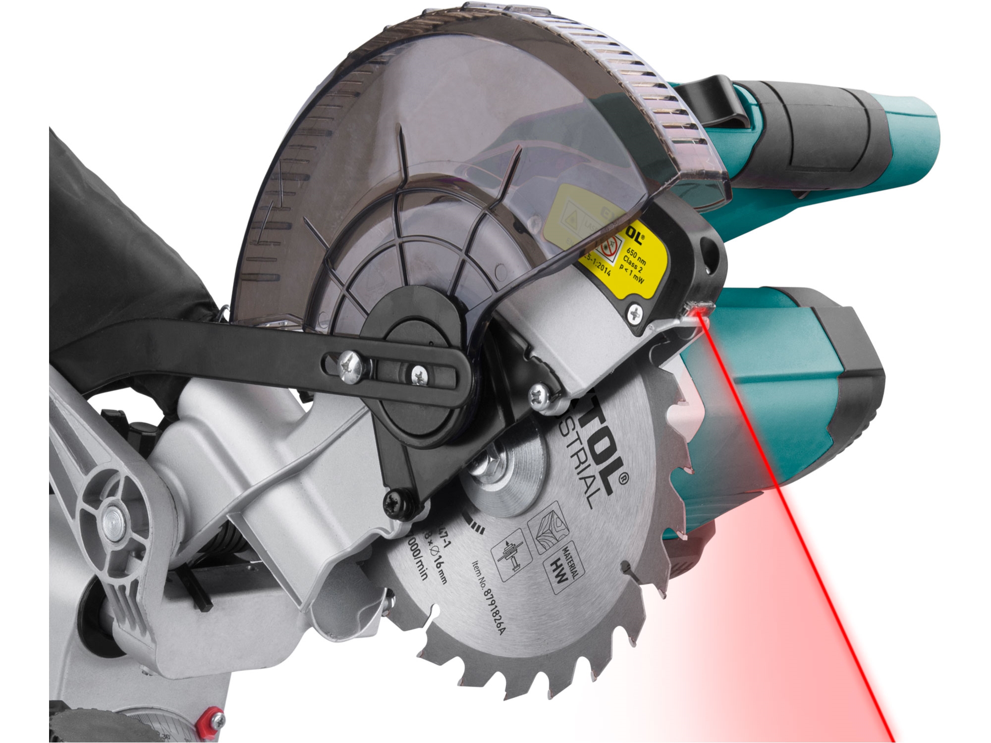 pila pokosová 185mm aku s laserem SHARE20V, BRUSHLESS, 20V Li-ion, 2Ah - Obrázek 14
