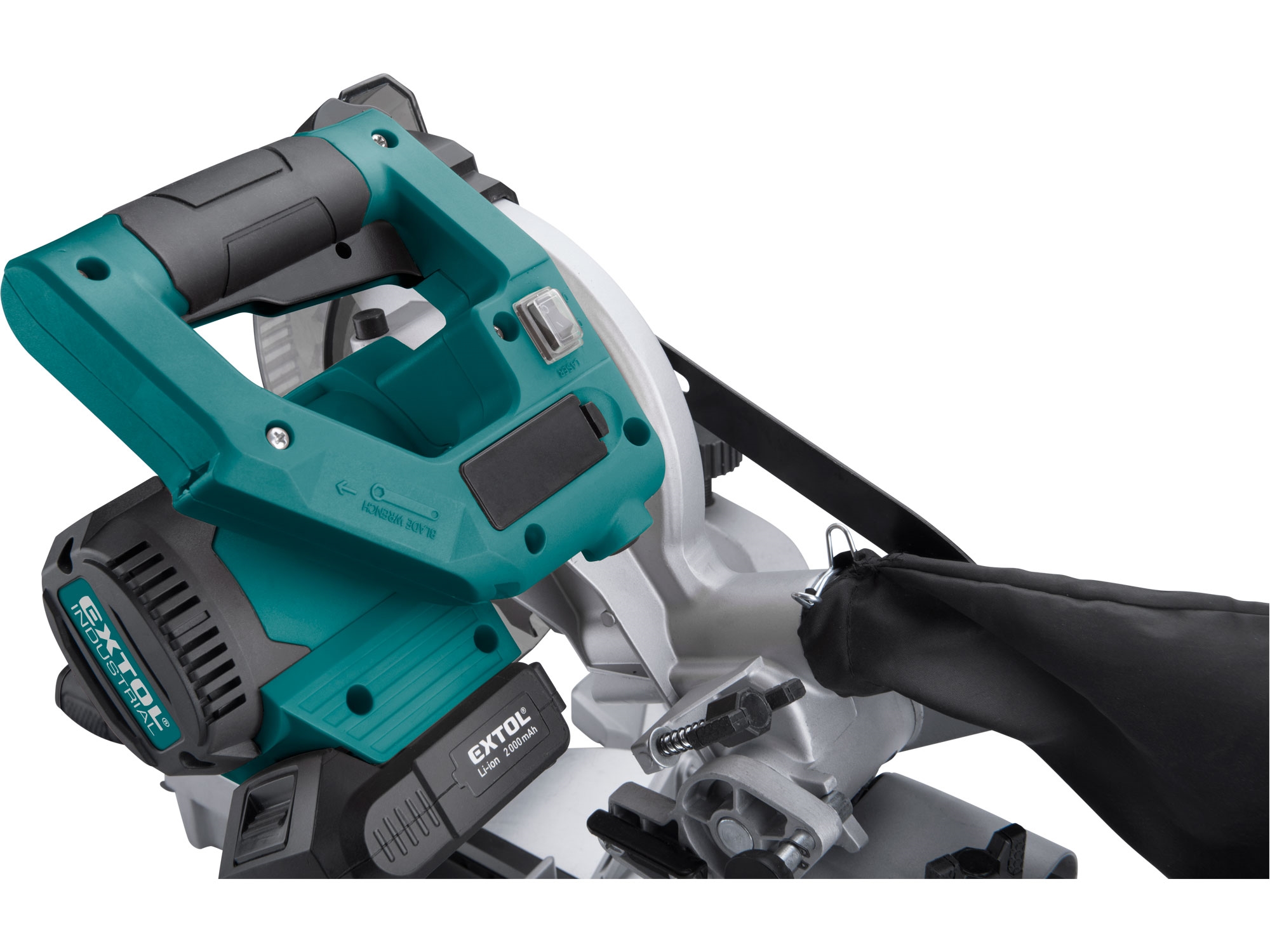 pila pokosová 185mm aku s laserem SHARE20V, BRUSHLESS, 20V Li-ion, 2Ah - Obrázek 16