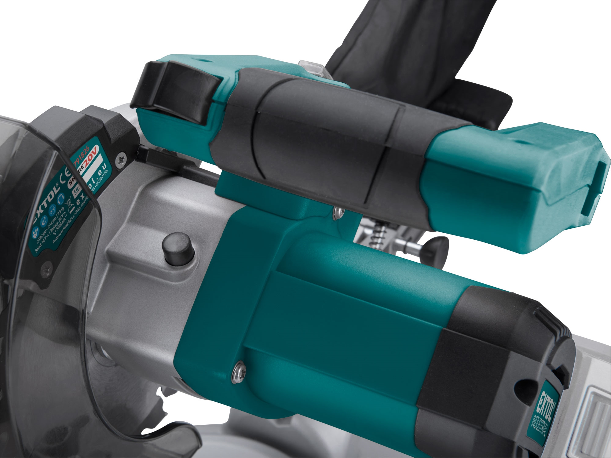 pila pokosová 185mm aku s laserem SHARE20V, BRUSHLESS, 20V Li-ion, bez baterie a nabíječky - Obrázek 11