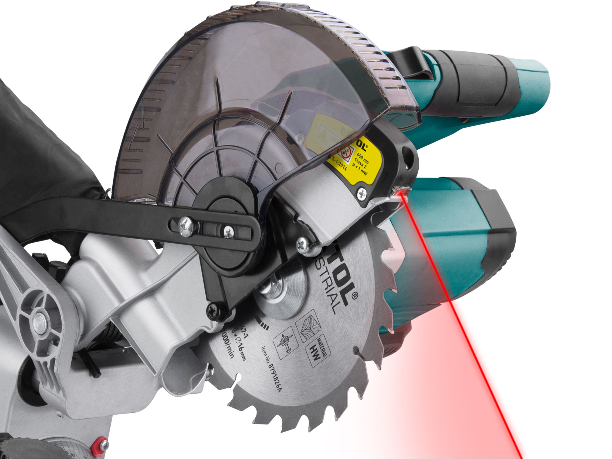 pila pokosová 185mm aku s laserem SHARE20V, BRUSHLESS, 20V Li-ion, bez baterie a nabíječky - Obrázek 13