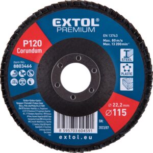 kotouč lamelový šikmý korundový, O115mm, P120
