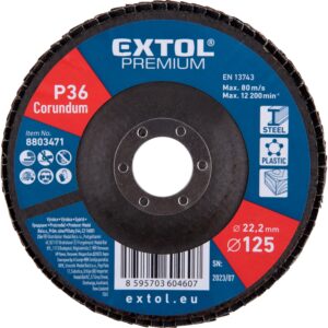 kotouč lamelový šikmý korundový, O125mm, P36