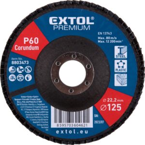 kotouč lamelový šikmý korundový, O125mm, P60