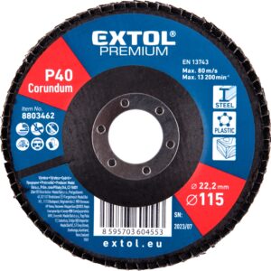 kotouč lamelový šikmý korundový, O115mm, P40