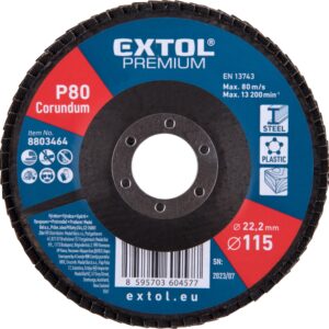 kotouč lamelový šikmý korundový, O115mm, P80