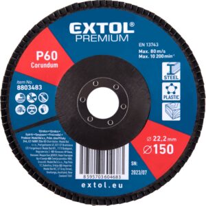 kotouč lamelový šikmý korundový, O150mm, P60