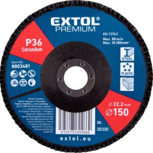 kotouč lamelový šikmý korundový, O150mm, P36