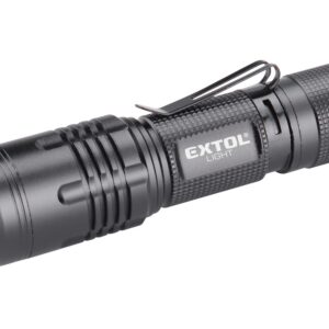 POŠK. OBAL svítilna 400lm, zoom, USB nabíjení, CREE XTE 5W