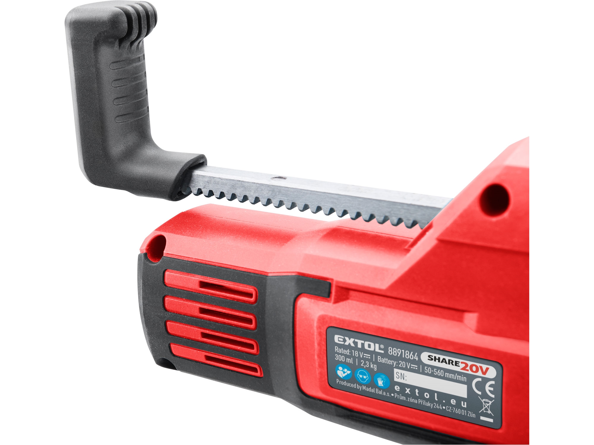 POŠK. OBAL pistole vytlačovací, vaničková aku SHARE20V, 20V Li-ion, 2000mAh - Obrázek 4