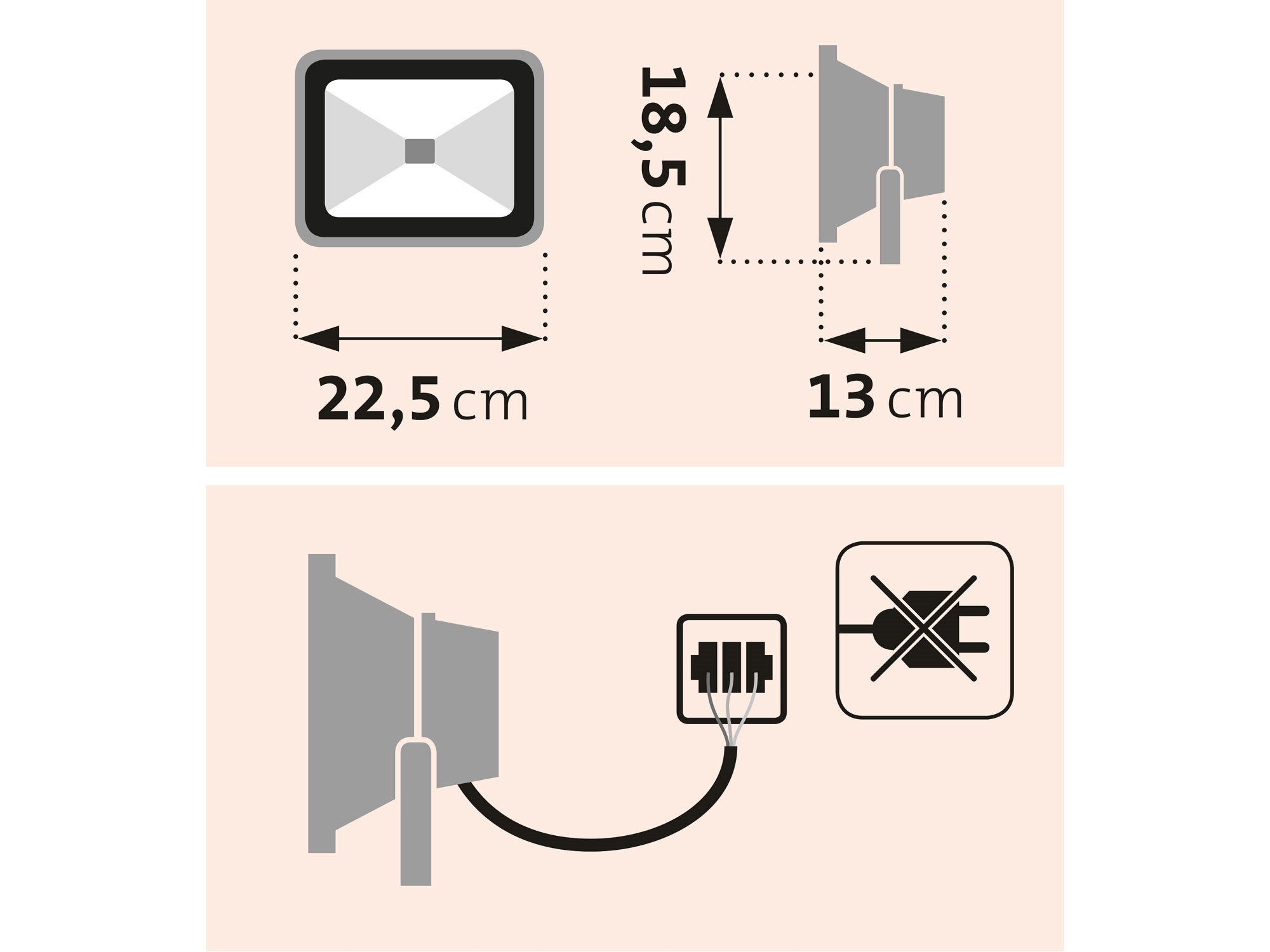 POŠK. OBAL reflektor LED, 2600lm - Obrázek 3
