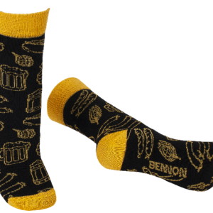BENNONKY Beer Socks black/yellow