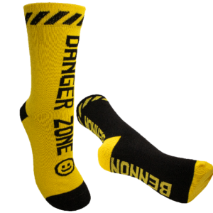 BENNONKY Black/Yellow Socks