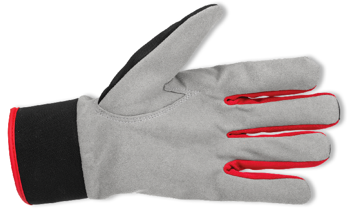 CARPOS VELCRO Gloves grey/red - Obrázek 4