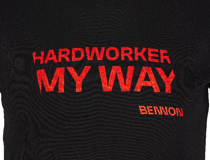 HARDWORKER T-Shirt black - Obrázek 3