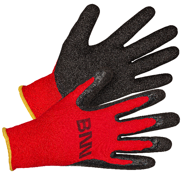 MANOS Gloves black/red (12 pcs) - Obrázek 2