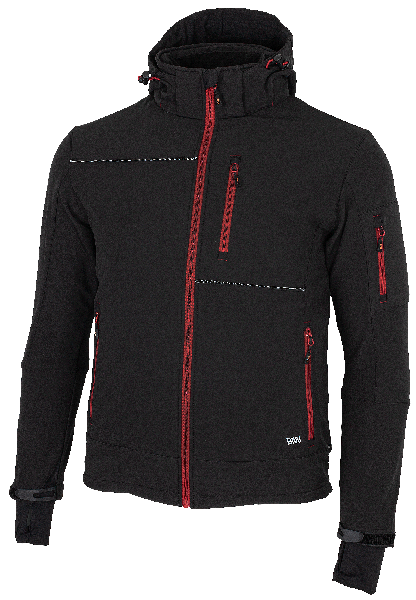 RUFUS Jacket black/red - Obrázek 12