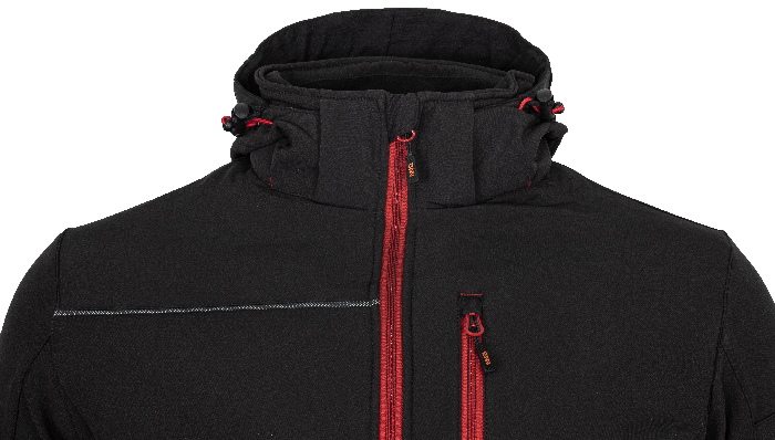 RUFUS Jacket black/red - Obrázek 4