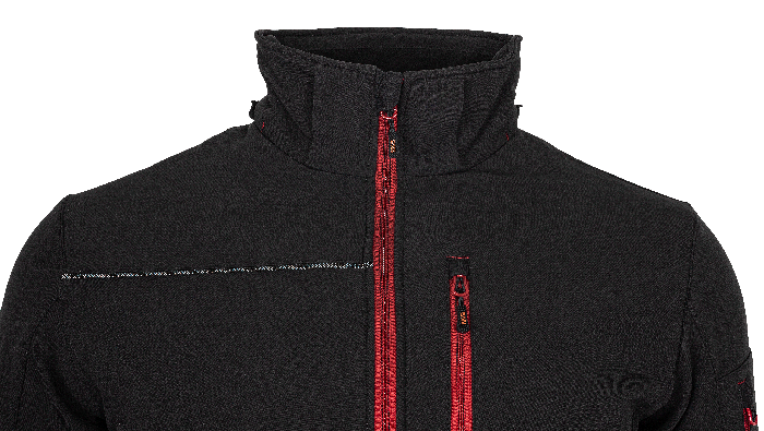 RUFUS Jacket black/red - Obrázek 5