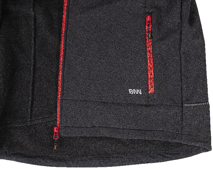 RUFUS Jacket black/red - Obrázek 7