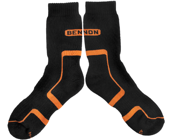 TREK SOCK Black-orange - Obrázek 2