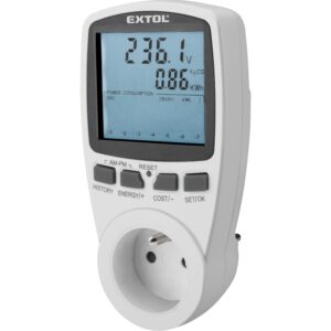 měřič spotřeby el. energie - wattmetr, kW, kWh, V, A, Hz