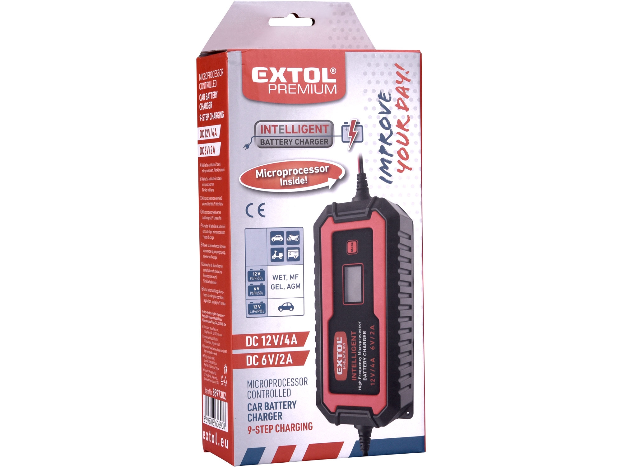 autonabíječka 9stupňová, řízená mikroprocesorem, 12V/6V, 4A - Obrázek 11