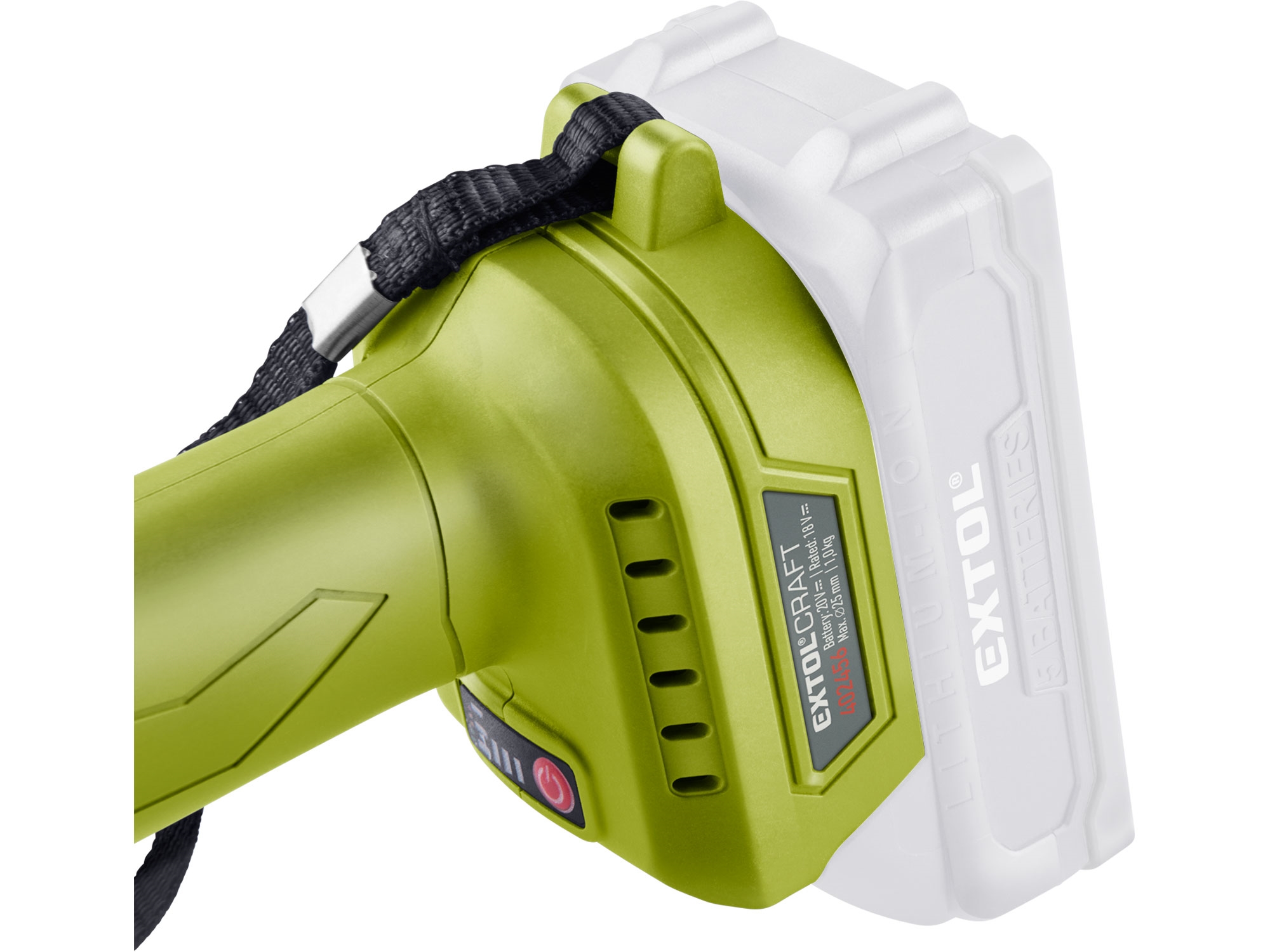 nůžky zahradnické aku, BRUSHLESS, 20V Li-ion, bez baterie a nabíječky - Obrázek 9