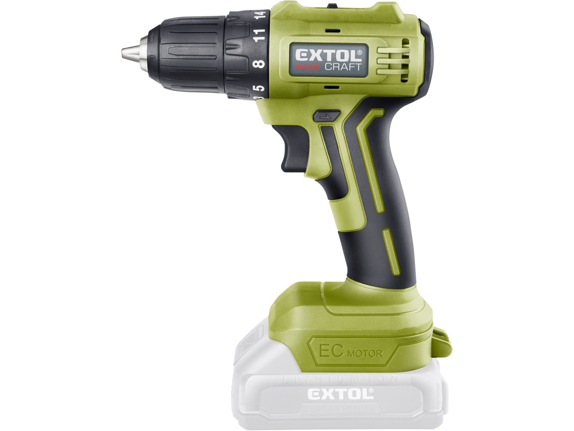 vrtací šroubovák aku, BRUSHLESS, 20V Li-ion, bez baterie a nabíječky - Obrázek 6