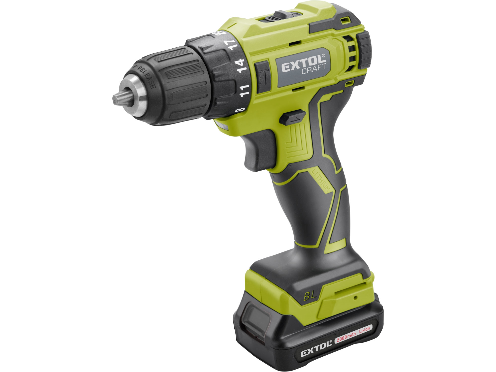 vrtací šroubovák aku, BRUSHLESS, 12V Li-ion s nářadím, sada 46ks - Obrázek 2