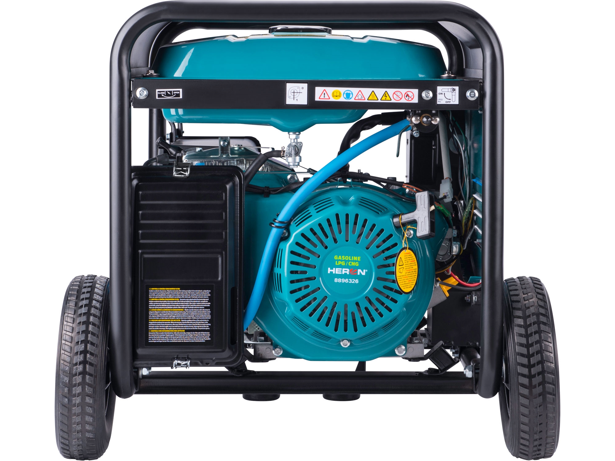 elektrocentrála benzínová a plynová (LPG/NG) 17HP/8,2kW, elektrický start, ATS ready, podvozek - Obrázek 5