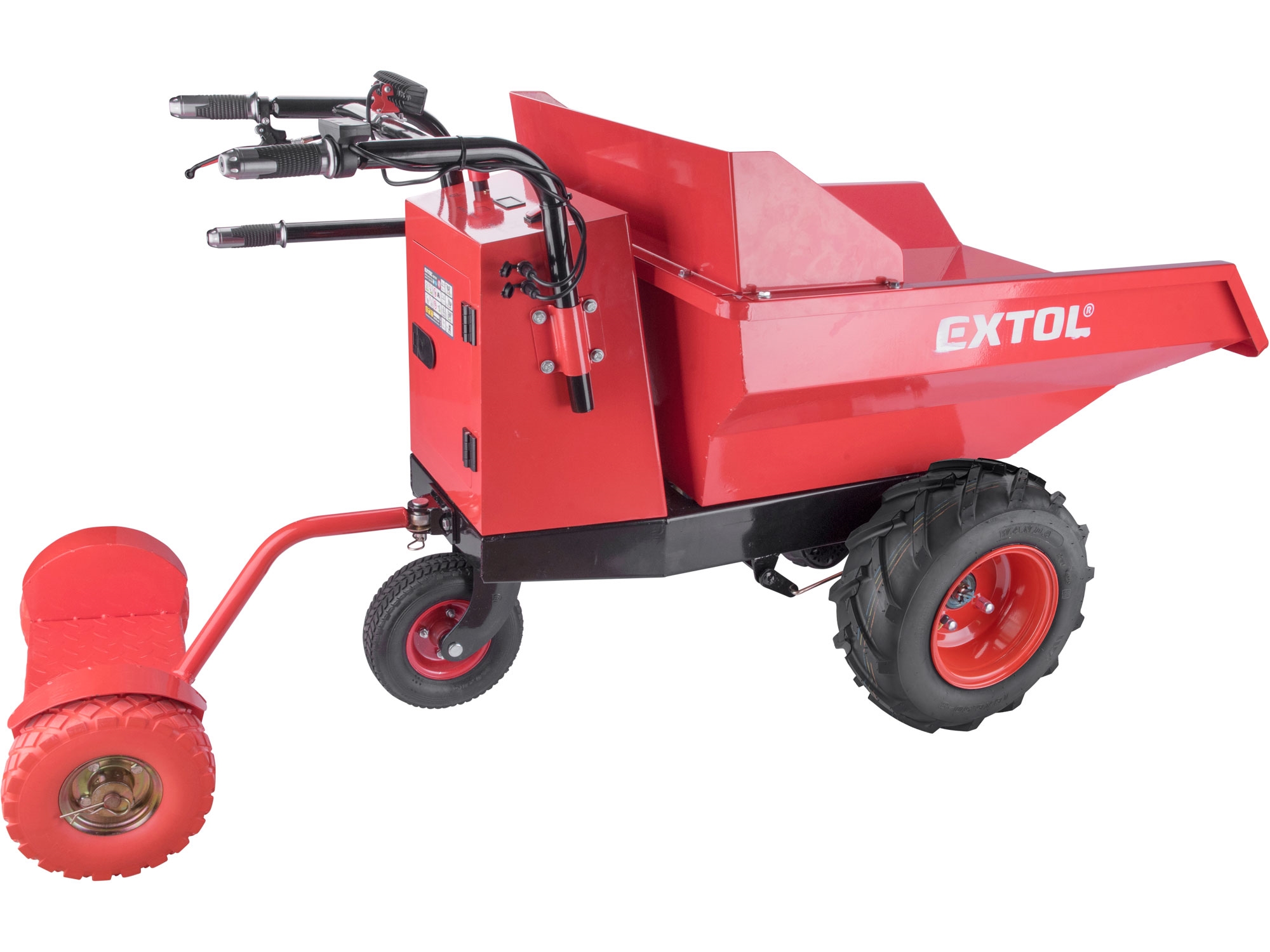 transportér s pojezdem aku, 400kg, 200l, 54V Li-ion, 15Ah - Obrázek 2