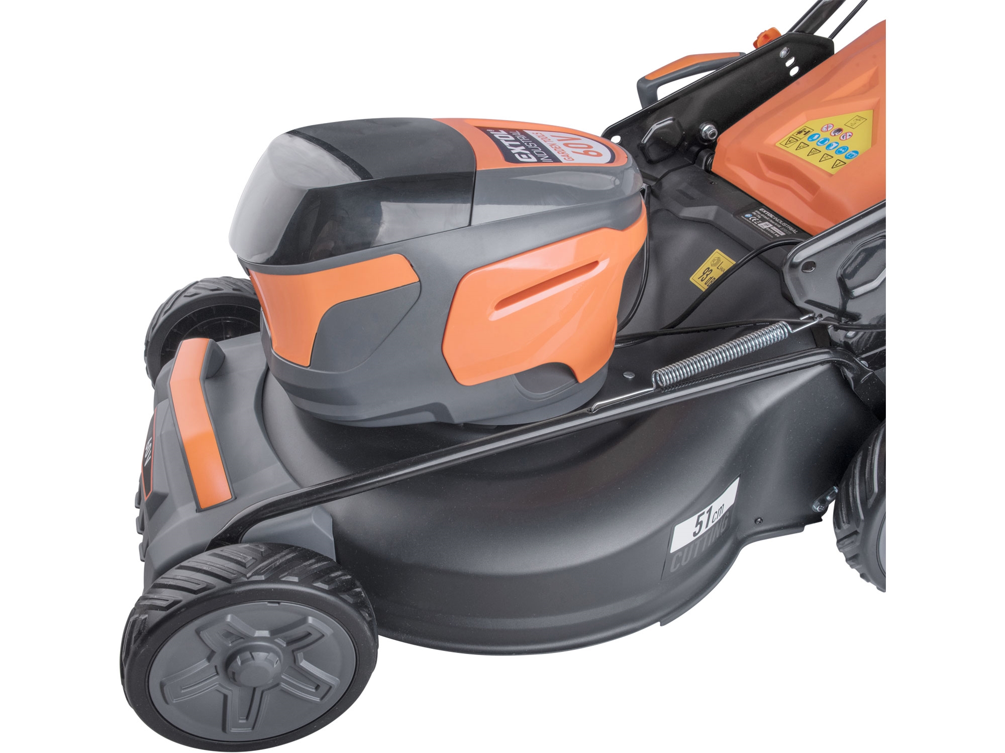 sekačka s pojezdem aku 60V, 51cm, BRUSHLESS, bez baterie a nabíječky - Obrázek 5