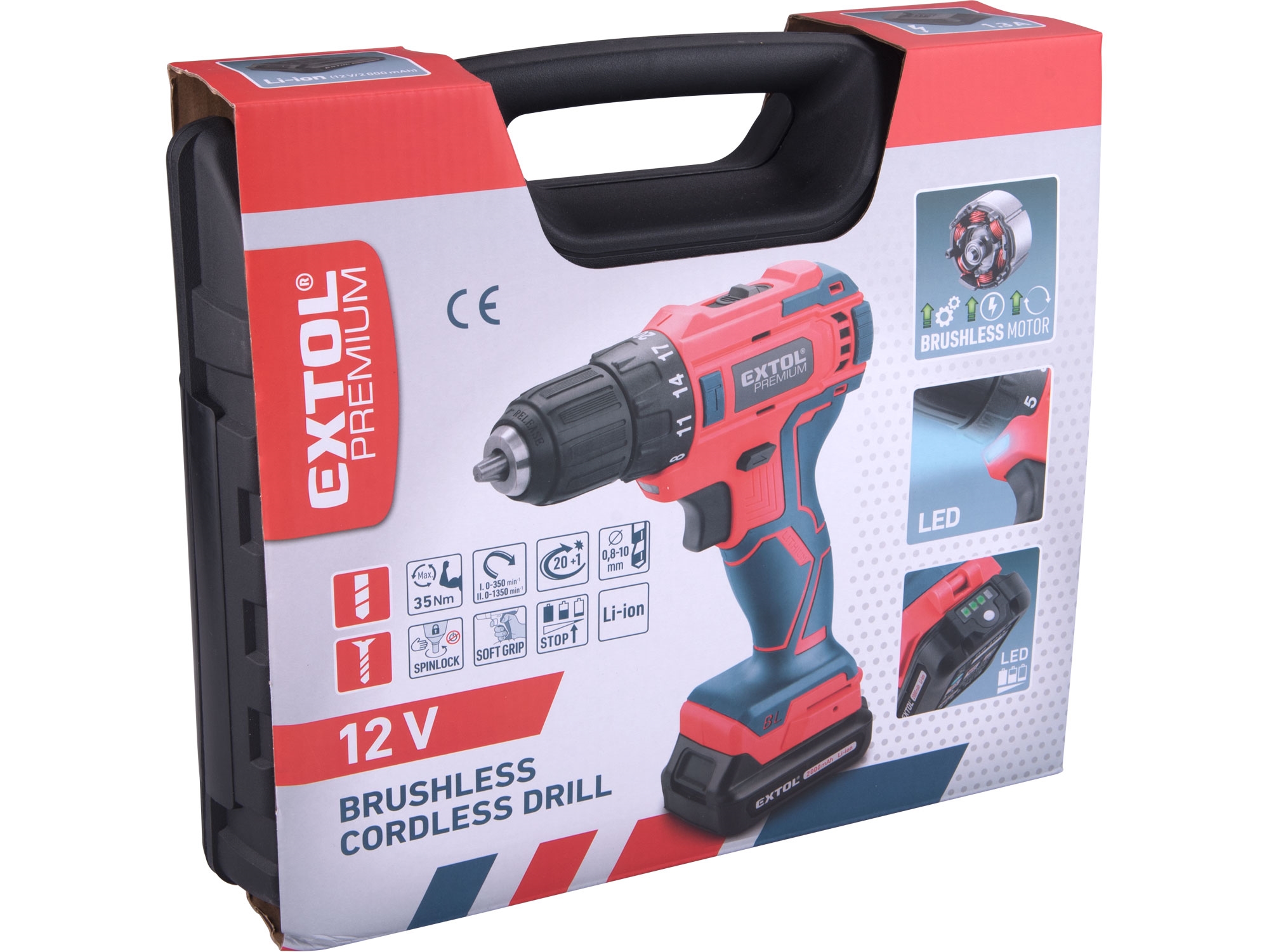 vrtací šroubovák aku, BRUSHLESS, 12V Li-ion, 2Ah - Obrázek 11