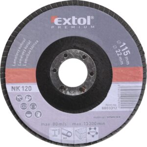 kotouč lamelový šikmý korundový, P120, O 115mm