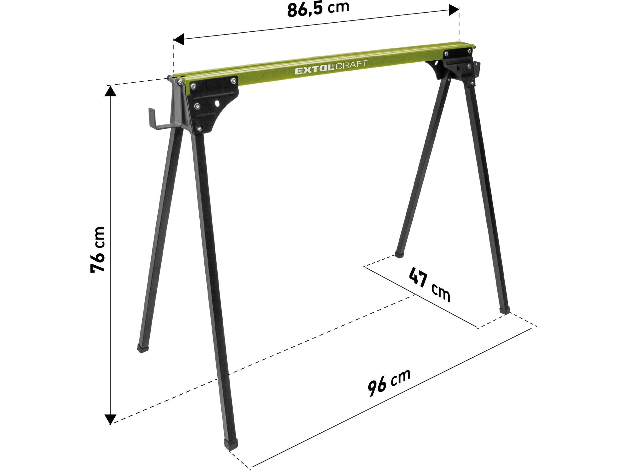 POŠK. OBAL koza stavební skládací 1kus, nosnost 450kg, výška 76,5cm - Obrázek 3