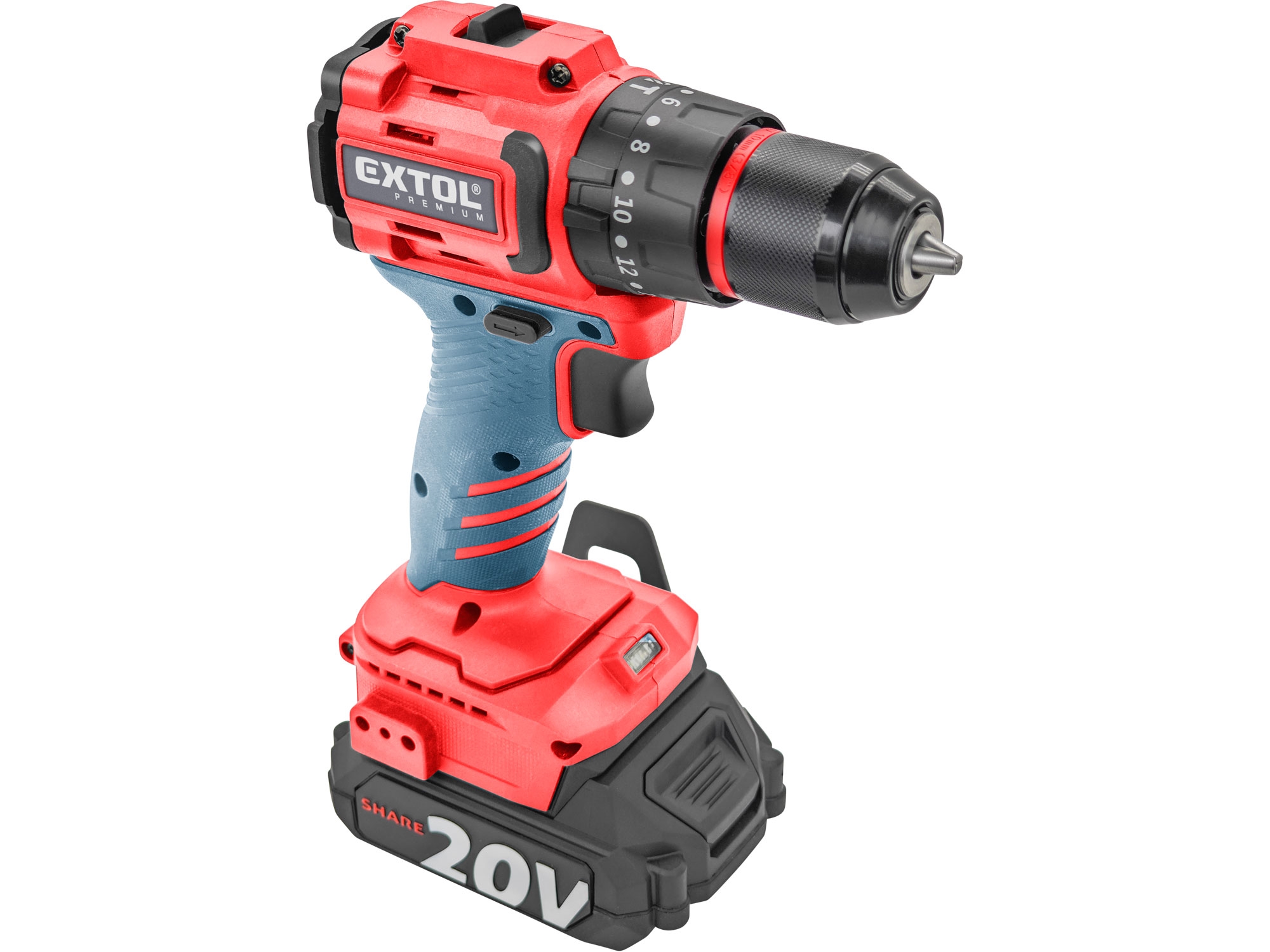 vrtací šroubovák aku s příklepem SHARE20V, BRUSHLESS, 2Ah - Obrázek 10