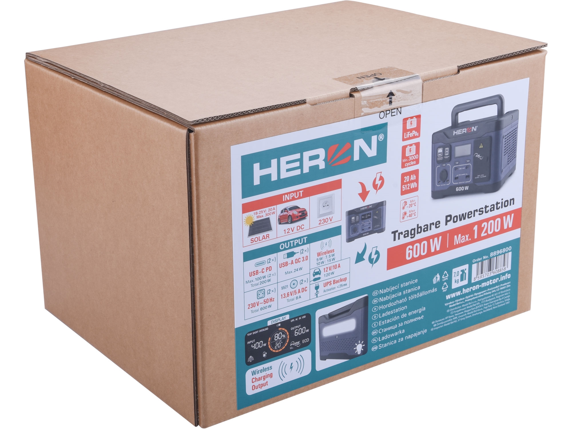 stanice nabíjecí, 600W, 512Wh - Obrázek 12