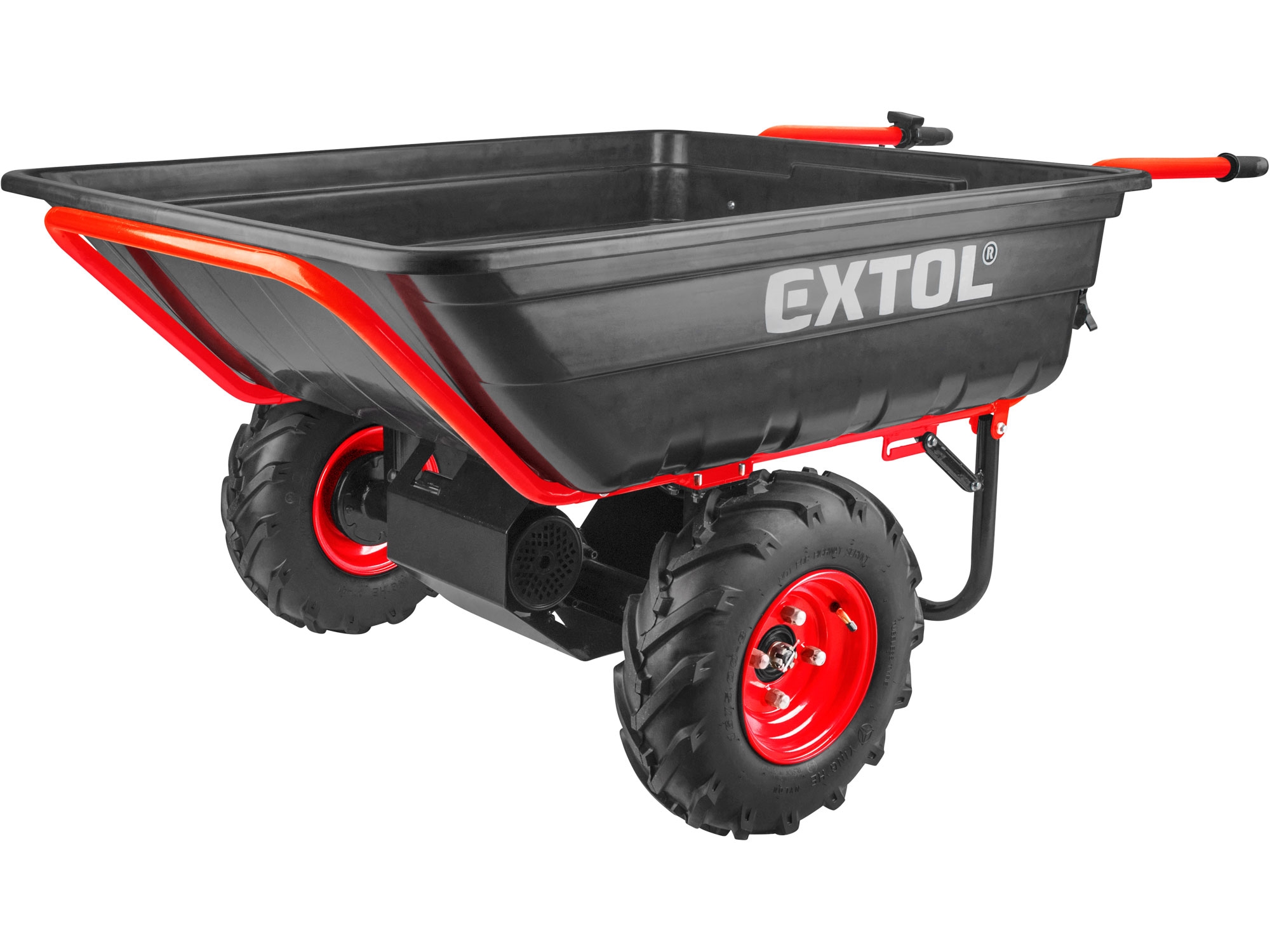 dvoukolák nákladní s převodovkou aku, 400kg, 225l, 40V Li-ion, 6Ah