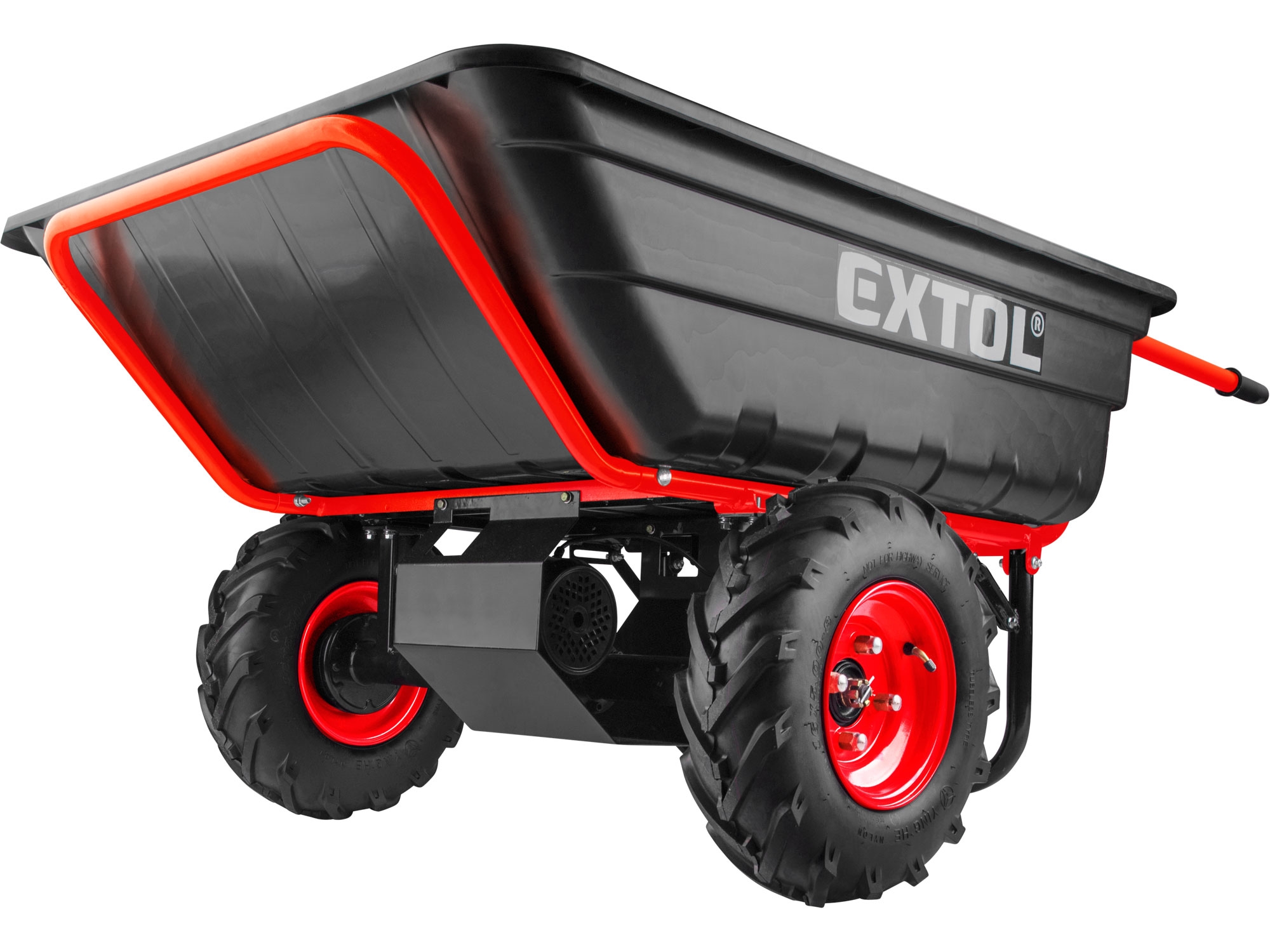 dvoukolák nákladní s převodovkou aku, 400kg, 225l, 40V Li-ion, 6Ah - Obrázek 4