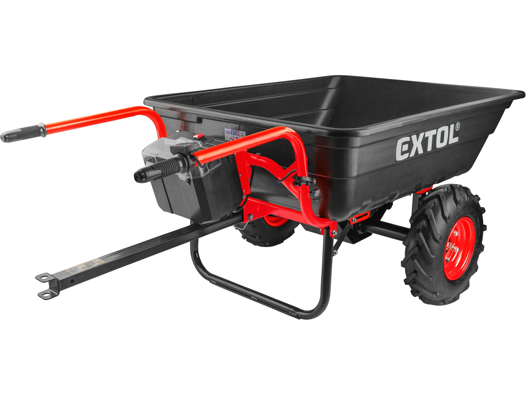 dvoukolák nákladní s převodovkou aku, 400kg, 225l, 40V Li-ion, 6Ah - Obrázek 12