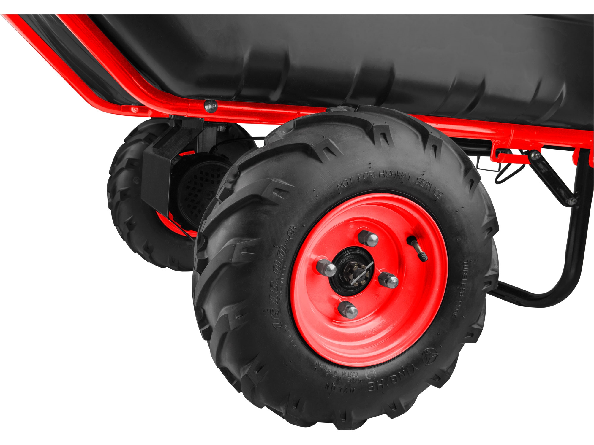 dvoukolák nákladní s převodovkou aku, 400kg, 225l, 40V Li-ion, 6Ah - Obrázek 17