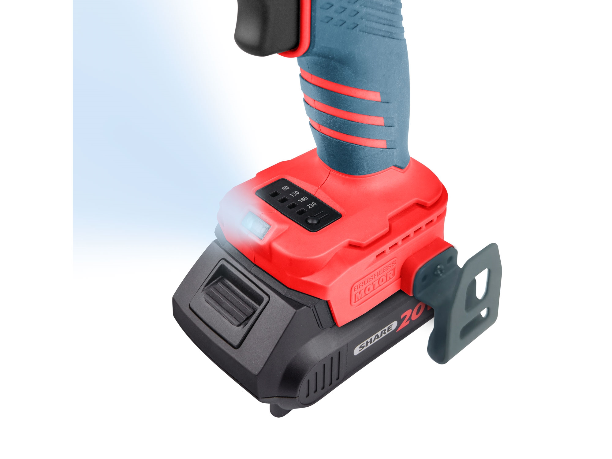 utahovák rázový 1/4" aku SHARE20V, BRUSHLESS, 2Ah - Obrázek 7