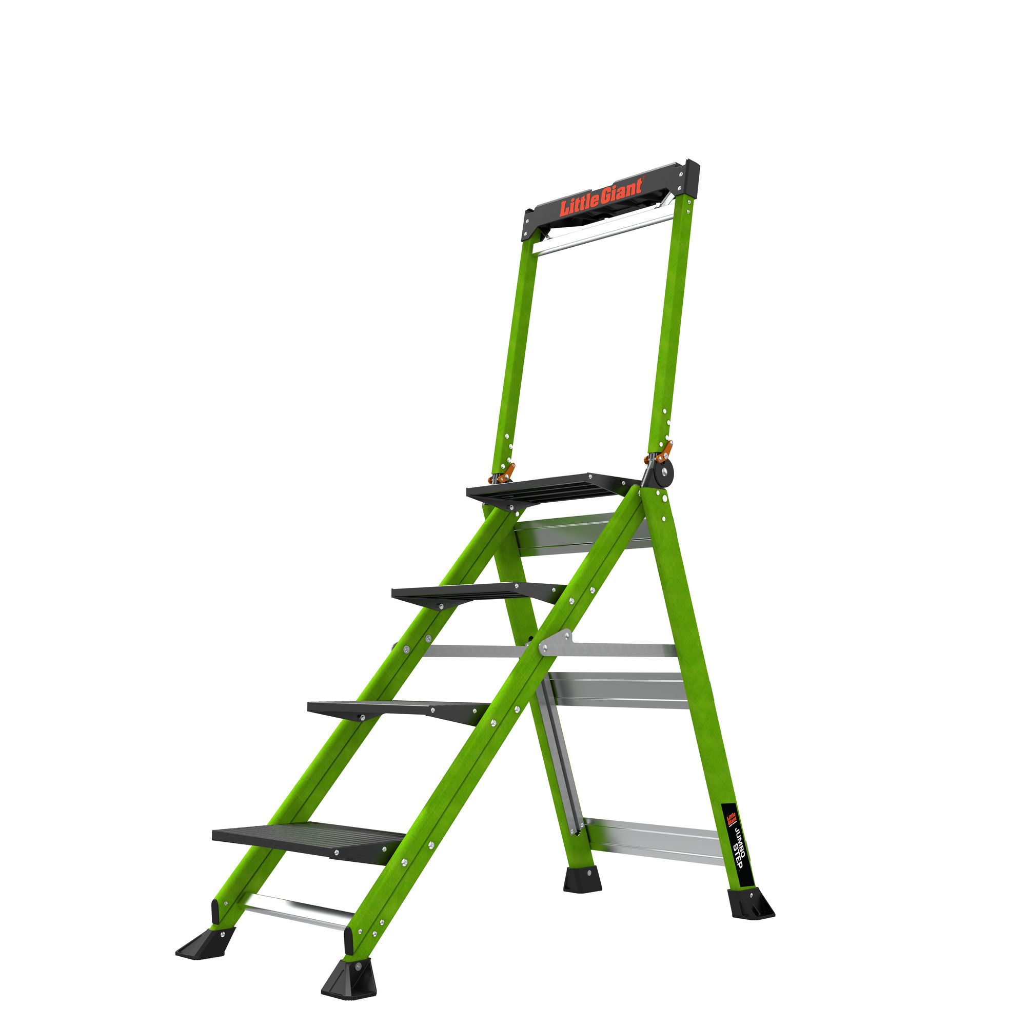 Profesionální nevodivé schůdky Jumbo Step 4 Fiberglass, 4 schůdky, výška stání 89 cm - Obrázek 2