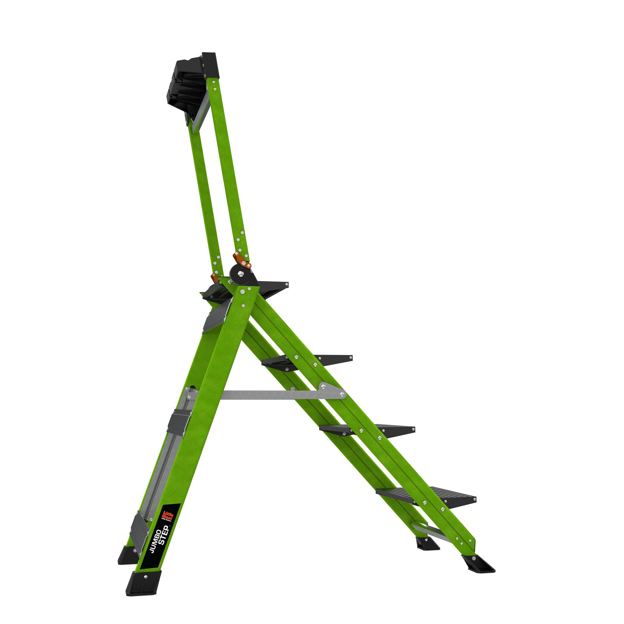 Profesionální nevodivé schůdky Jumbo Step 4 Fiberglass, 4 schůdky, výška stání 89 cm - Obrázek 4