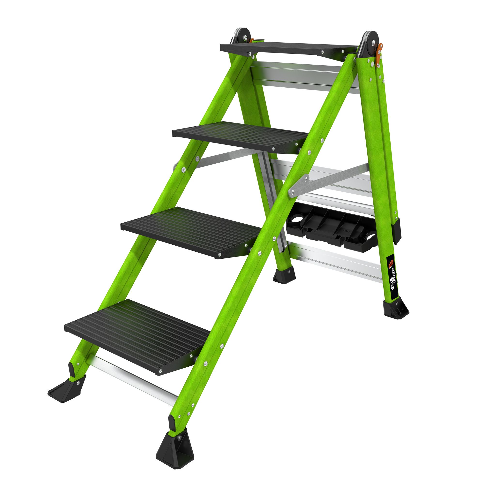 Profesionální nevodivé schůdky Jumbo Step 4 Fiberglass, 4 schůdky, výška stání 89 cm - Obrázek 8