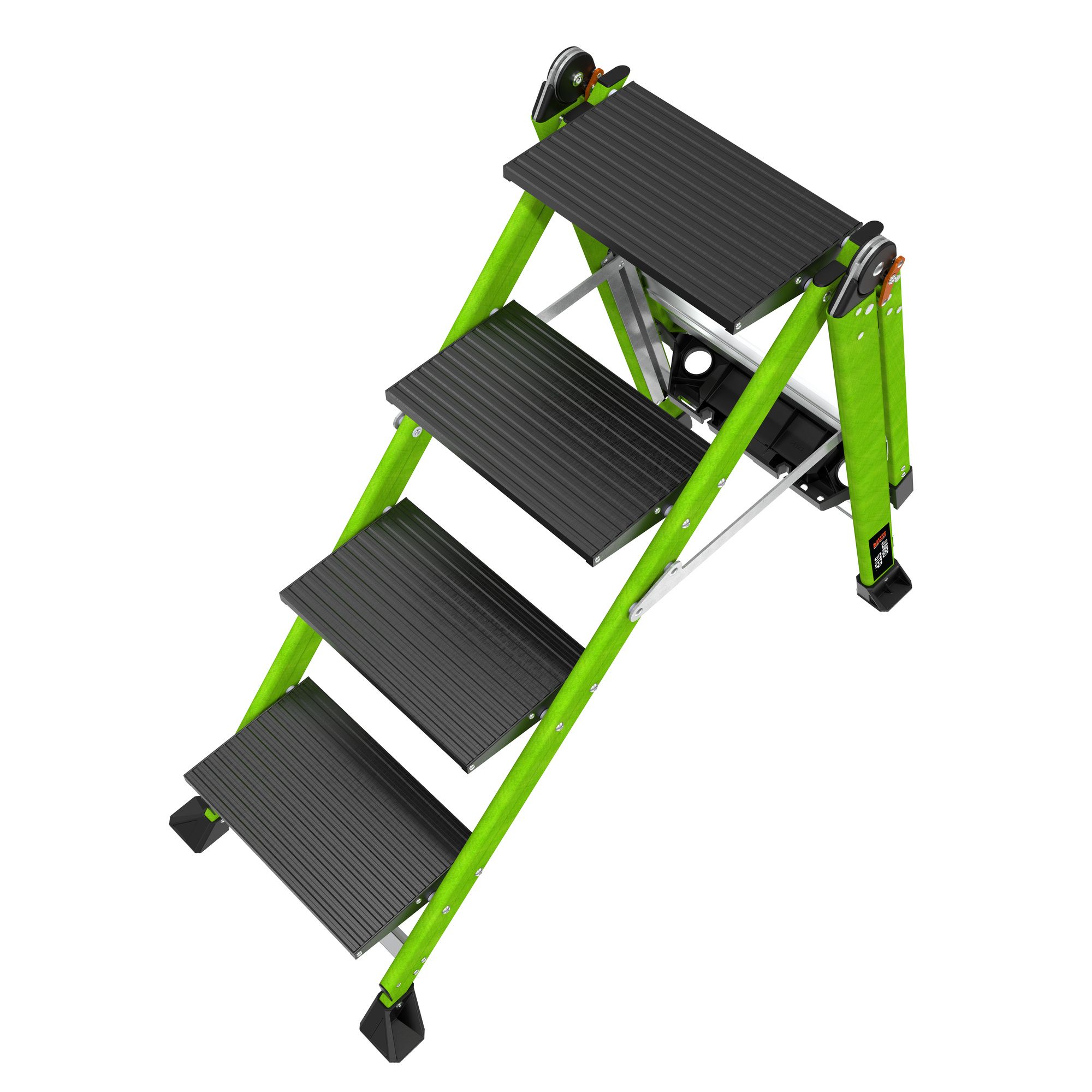 Profesionální nevodivé schůdky Jumbo Step 4 Fiberglass, 4 schůdky, výška stání 89 cm - Obrázek 9