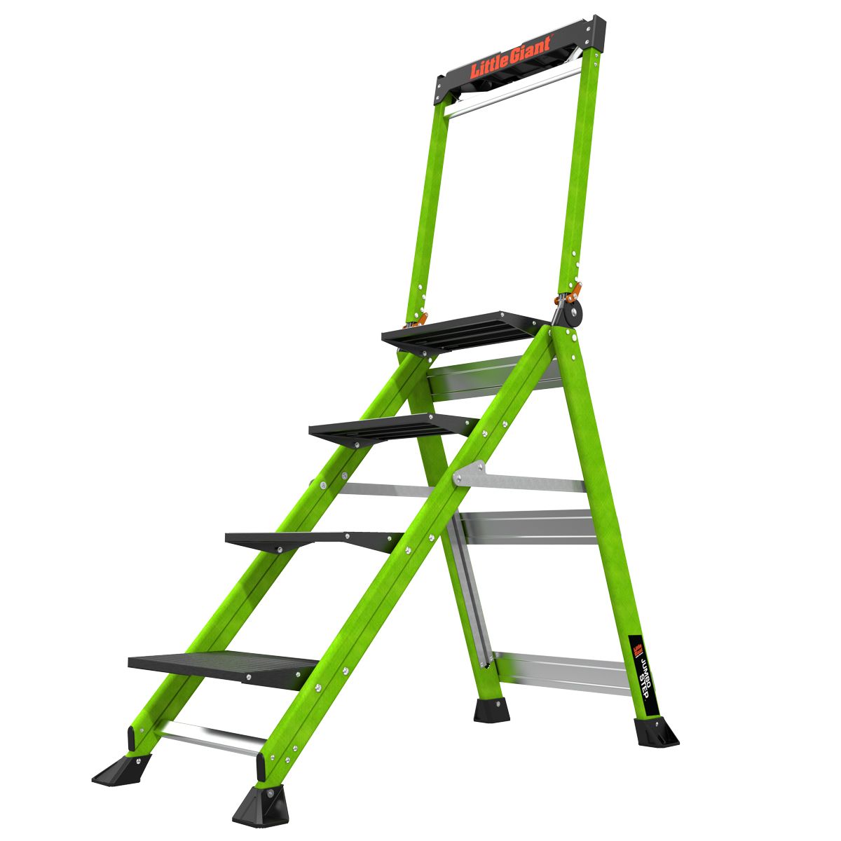 Profesionální nevodivé schůdky Jumbo Step 4 Fiberglass, 4 schůdky, výška stání 89 cm