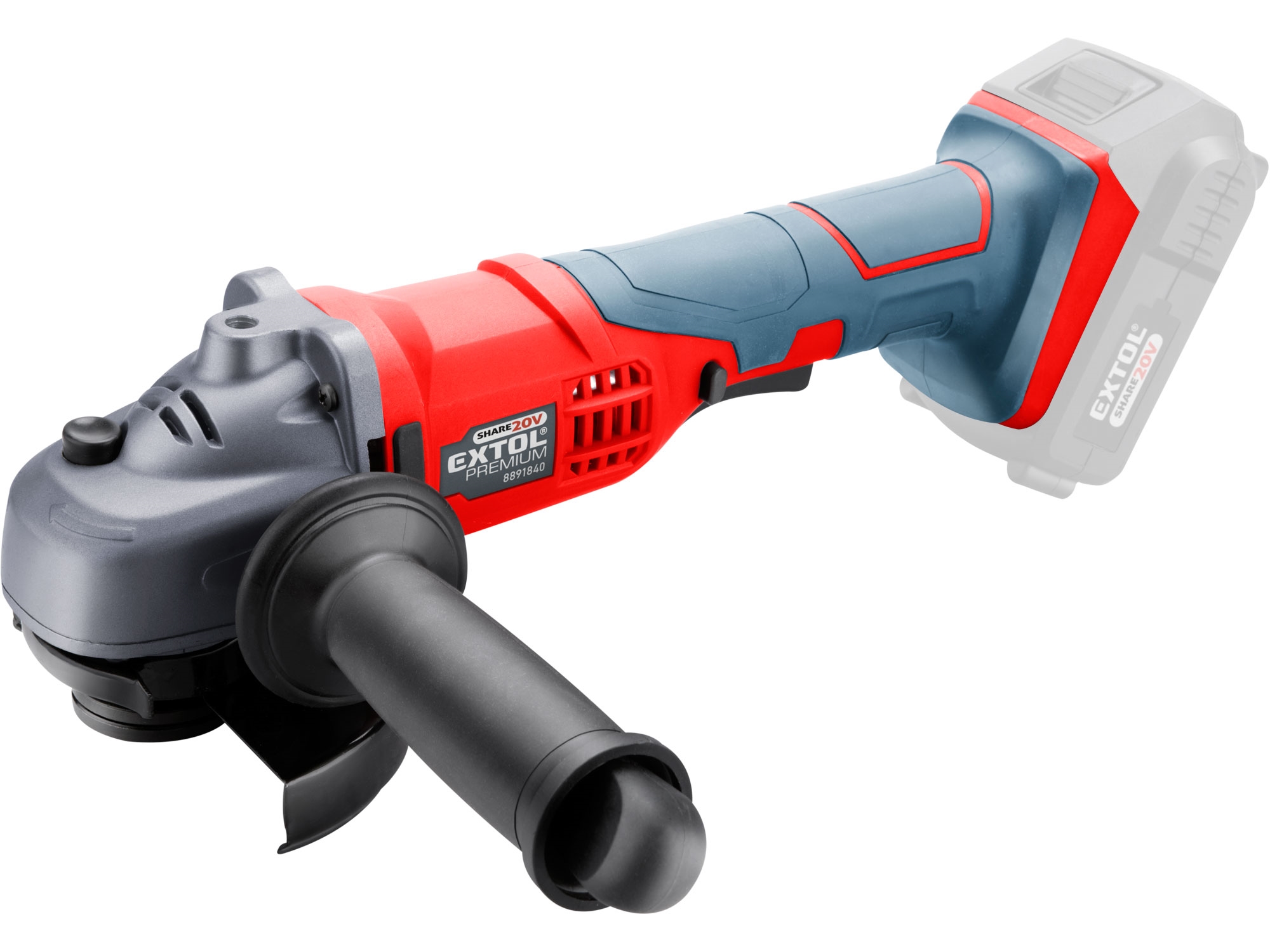 POŠK. OBAL bruska úhlová aku SHARE20V, 115mm, 20V Li-ion, bez baterie a nabíječky